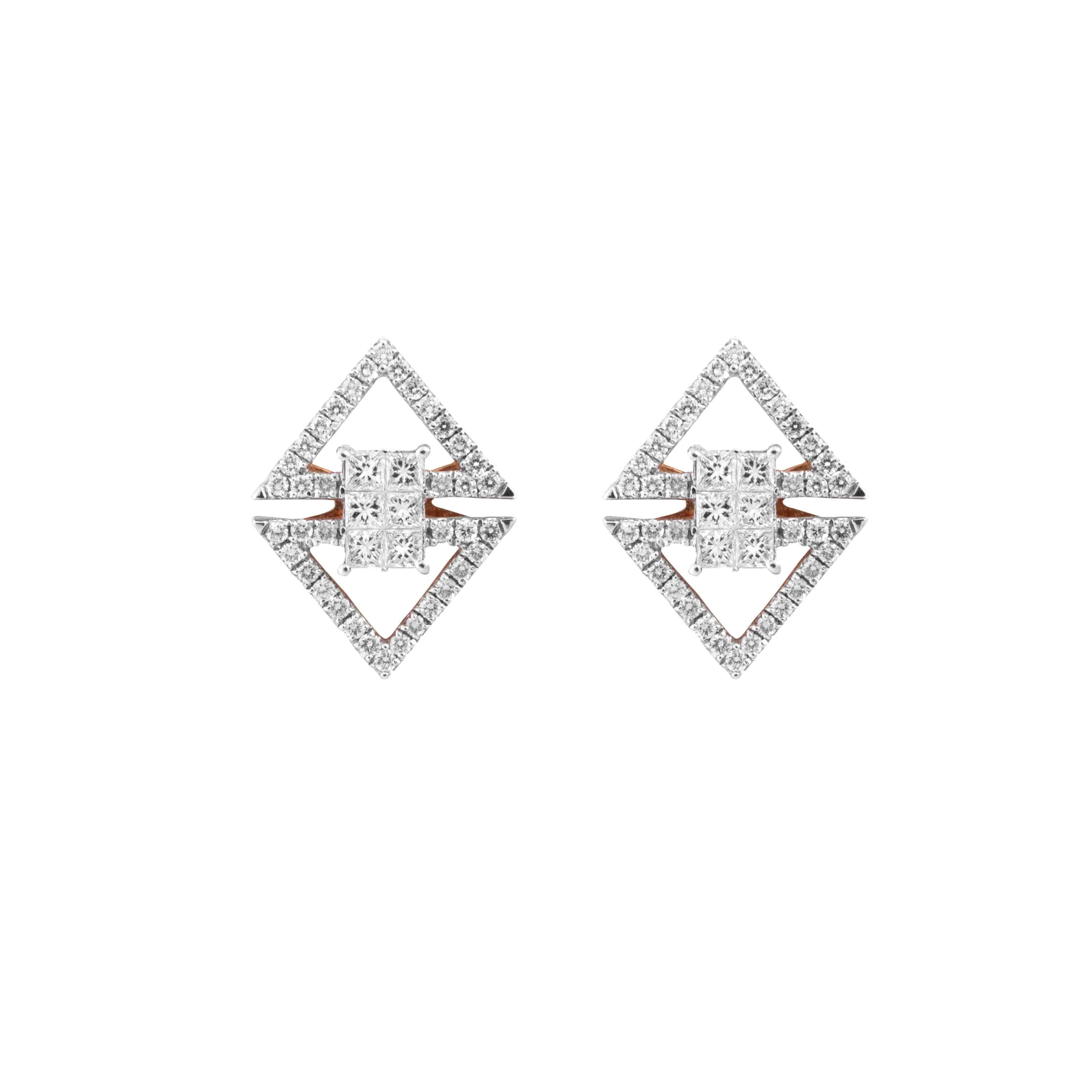 Arrow 1 Carat Diamond earrings