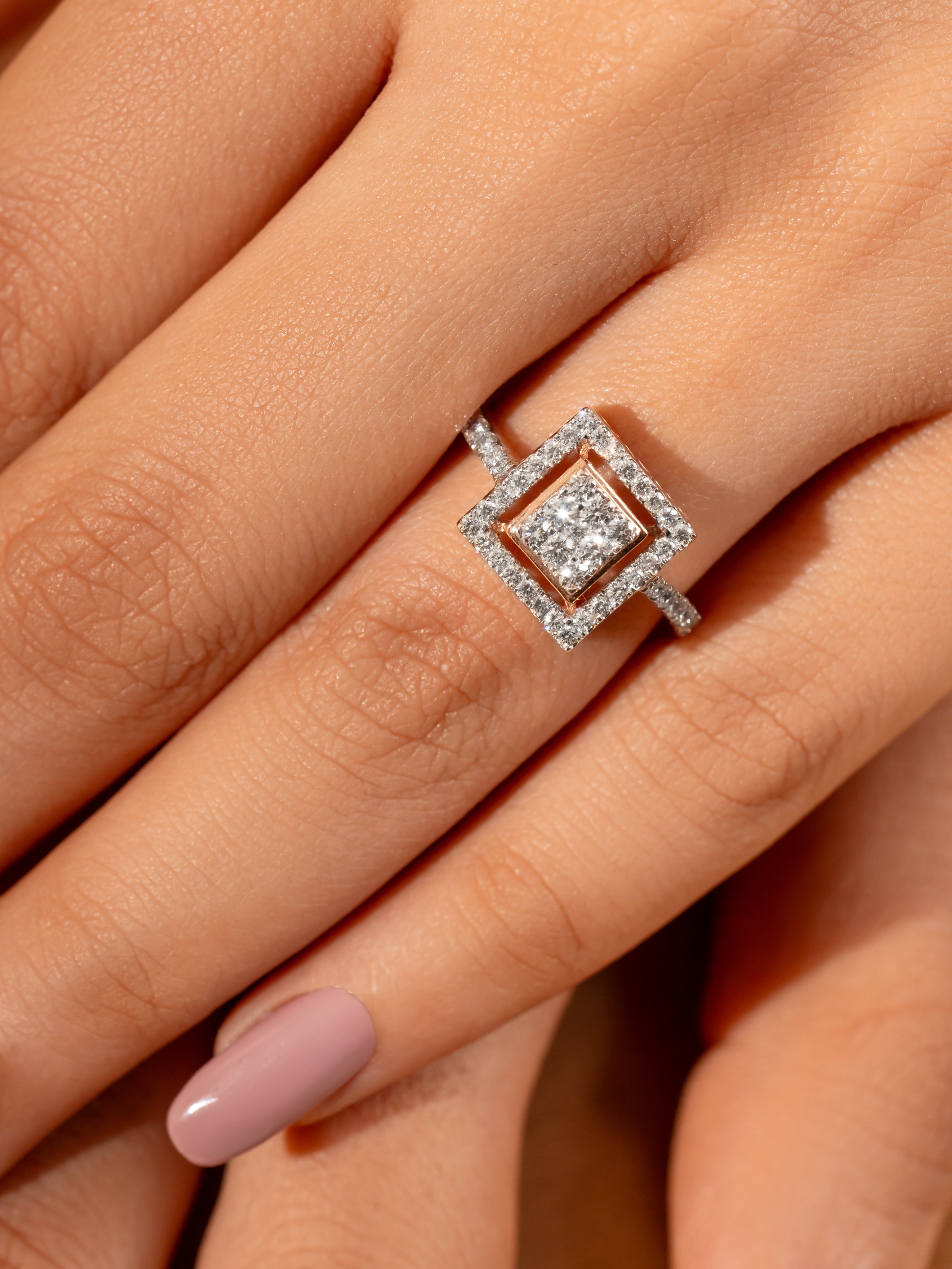1 Carat  Princess Diamond Ring