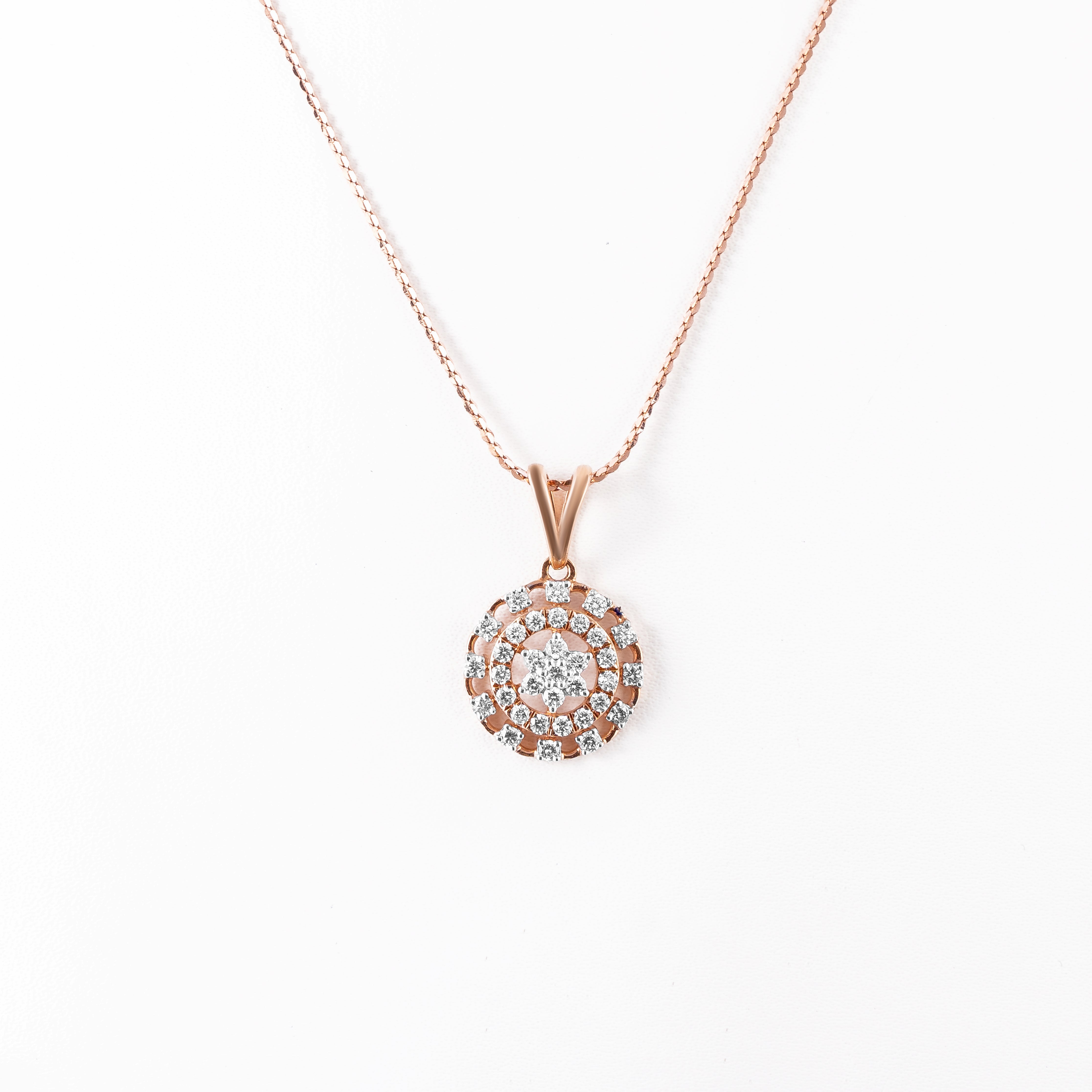 Layered Diamond Pendant