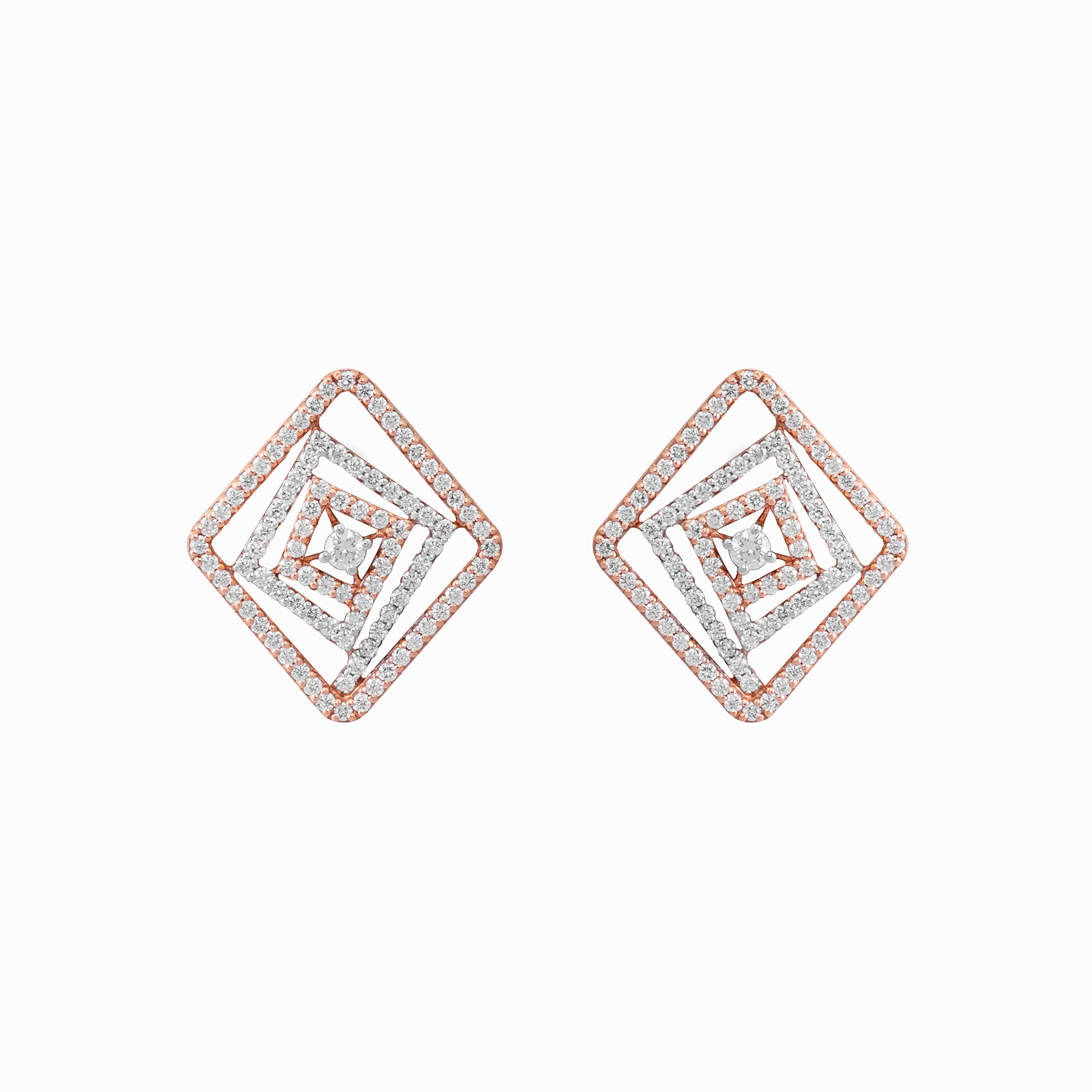 Diamond Maze Earrings