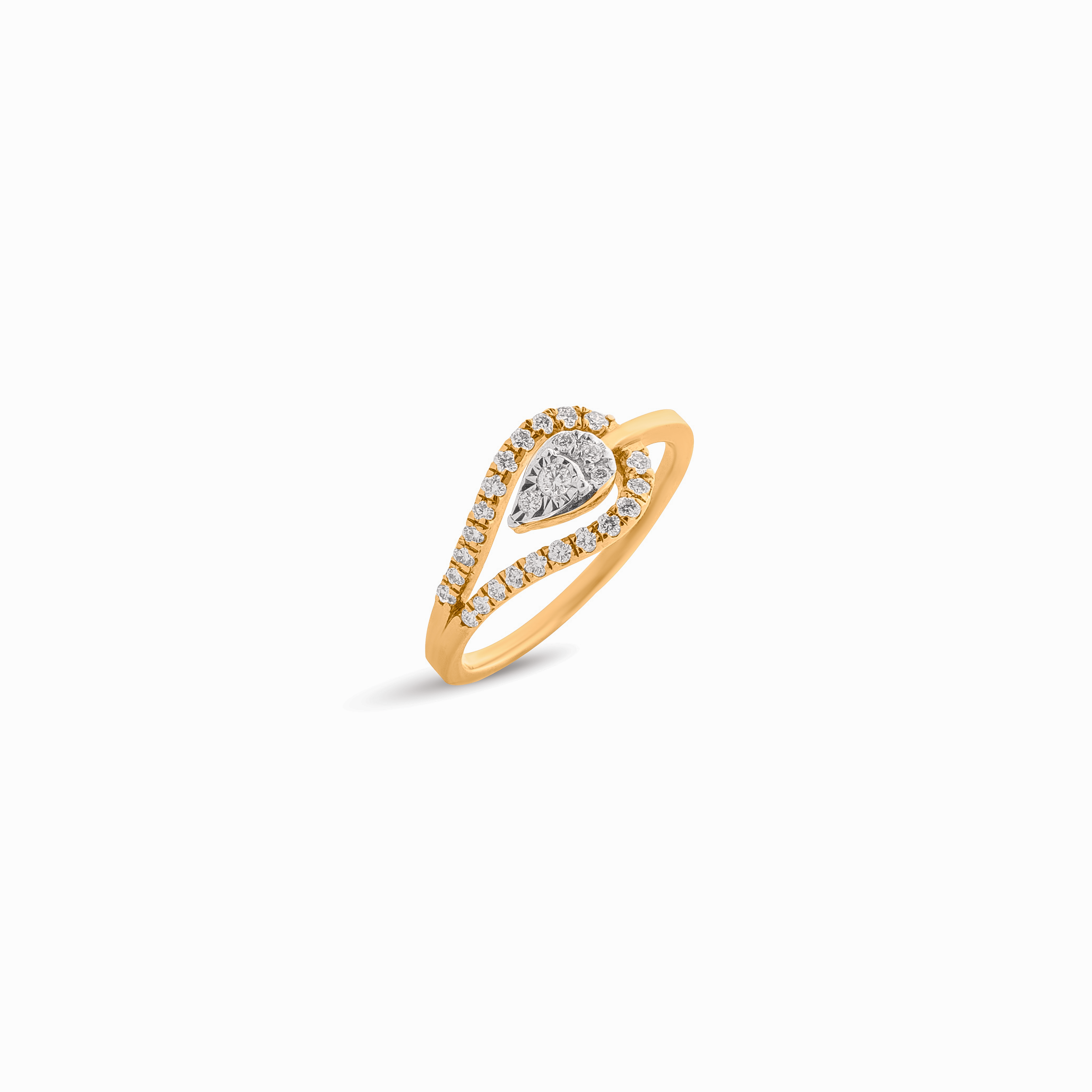 Tear Drop Diamond Ring