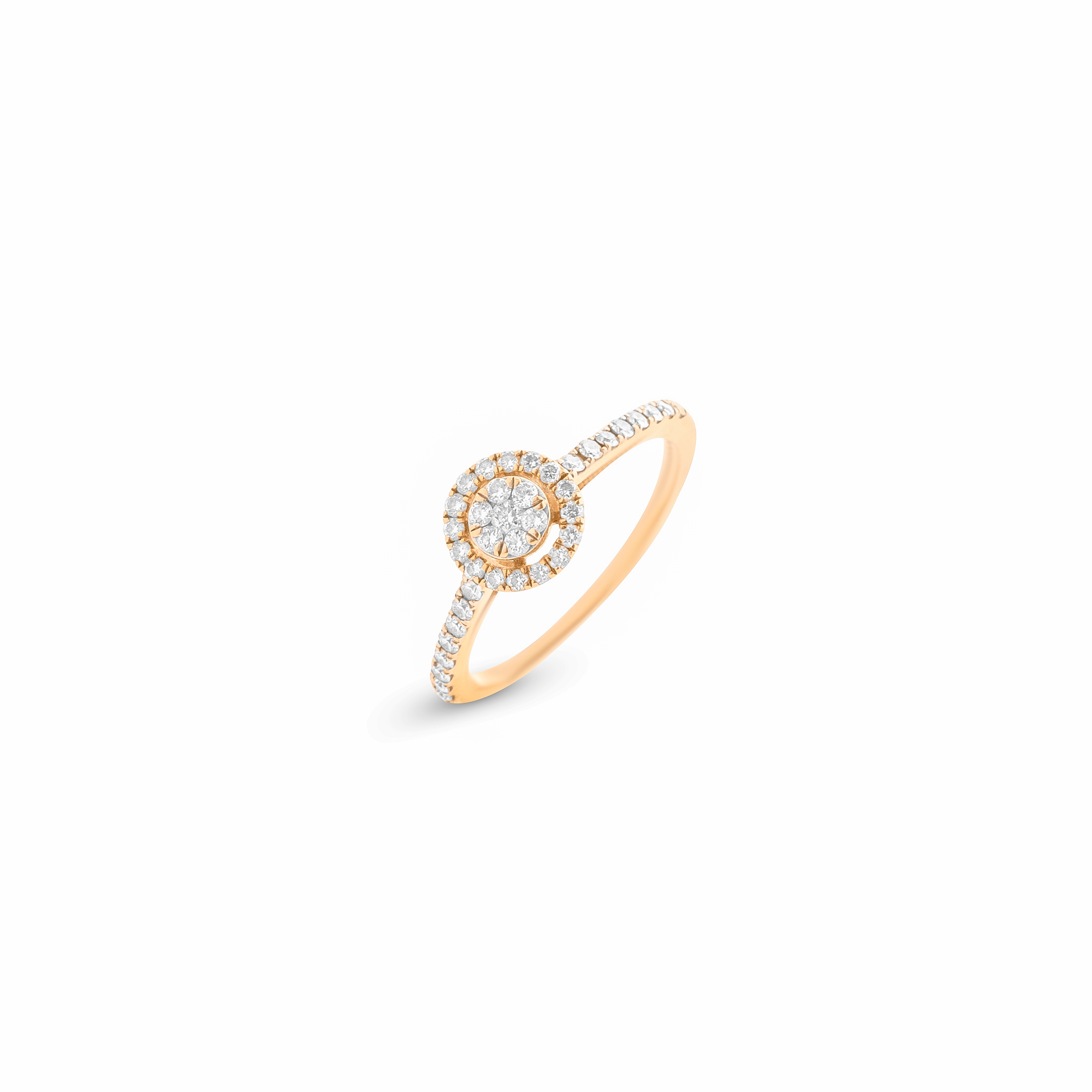 Cluster Rim Diamond Ring