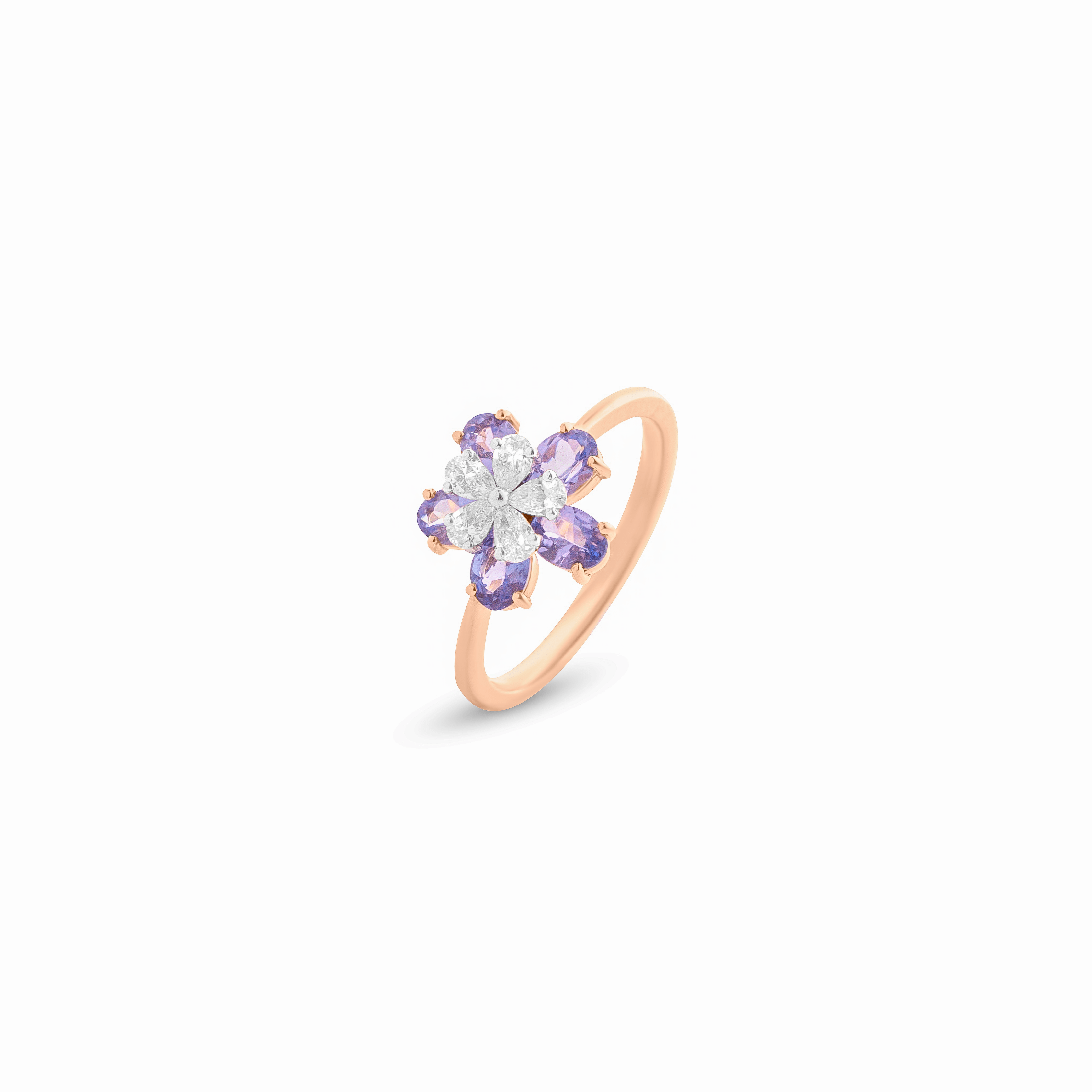 Floral Tanzanite Ring