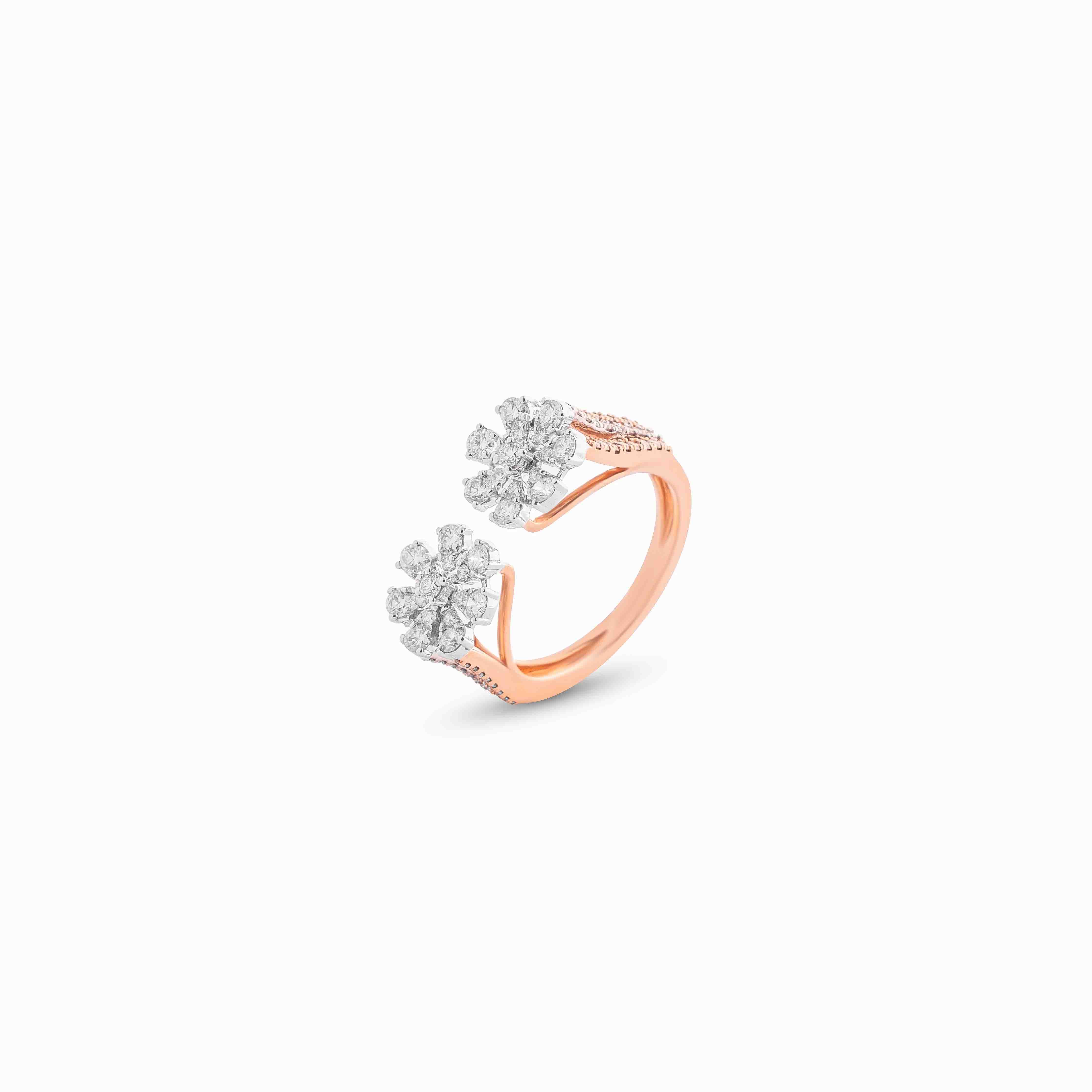 Duo Diamond Ring For Daily Wear