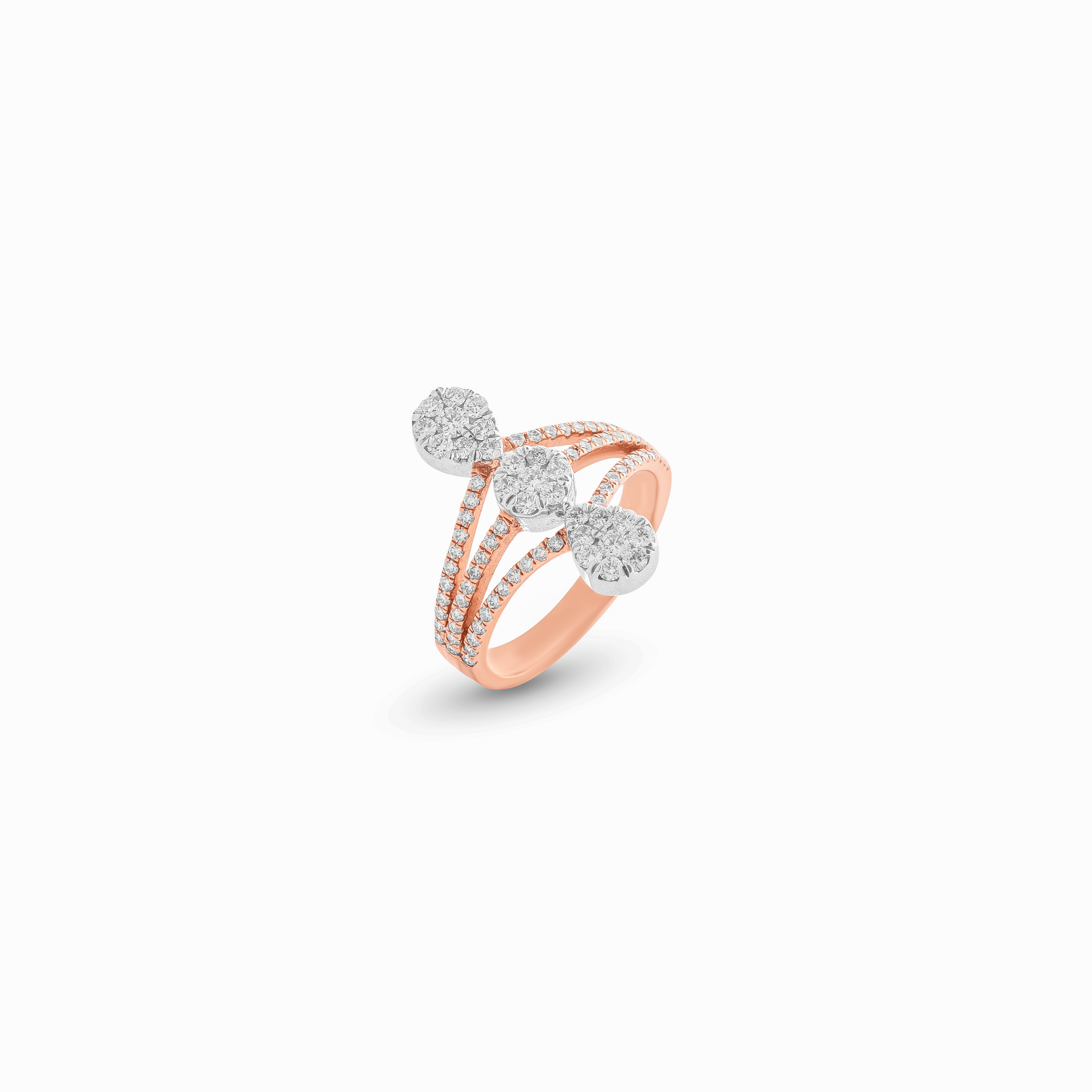 Three Line Diamond Ring