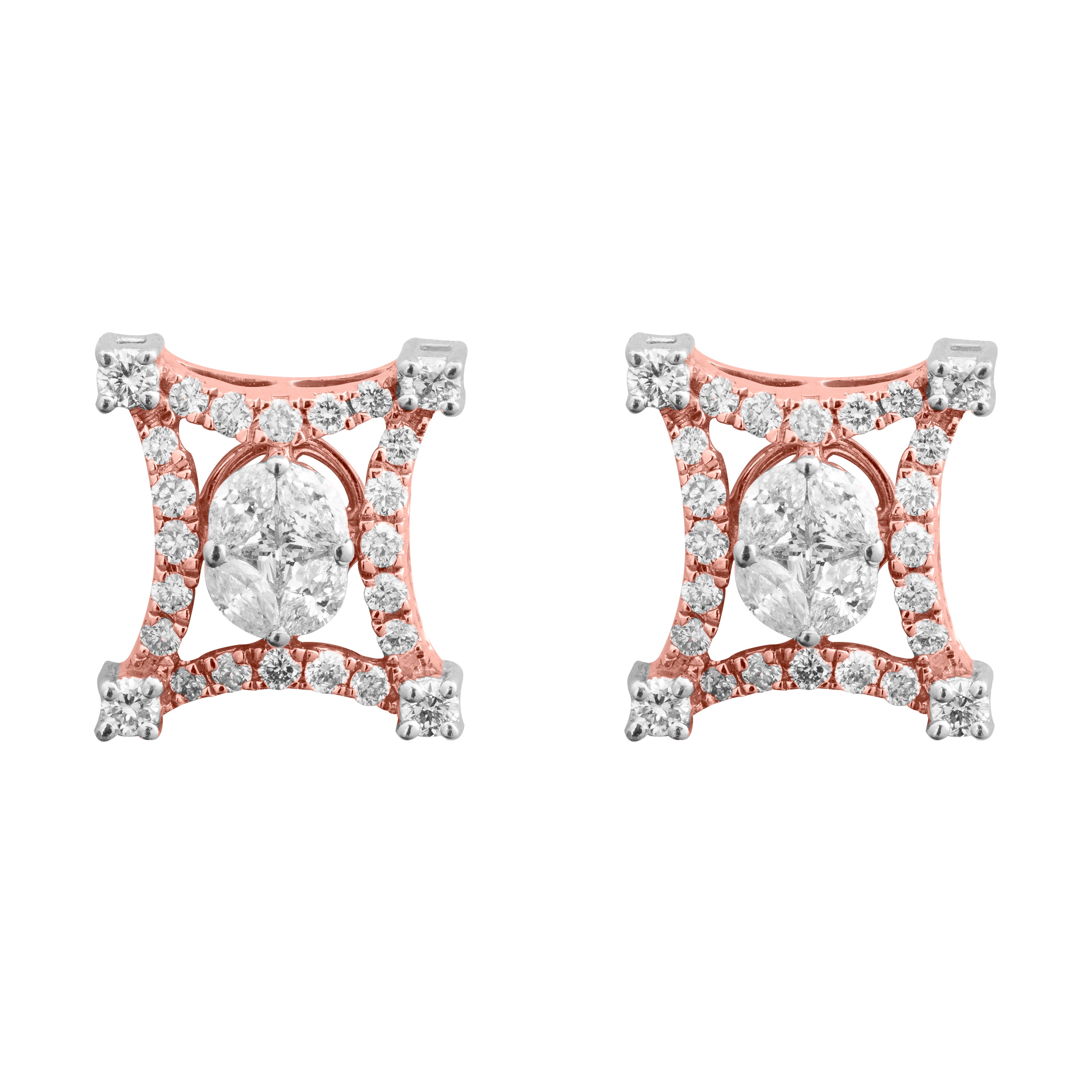 Diamond Shield Earrings