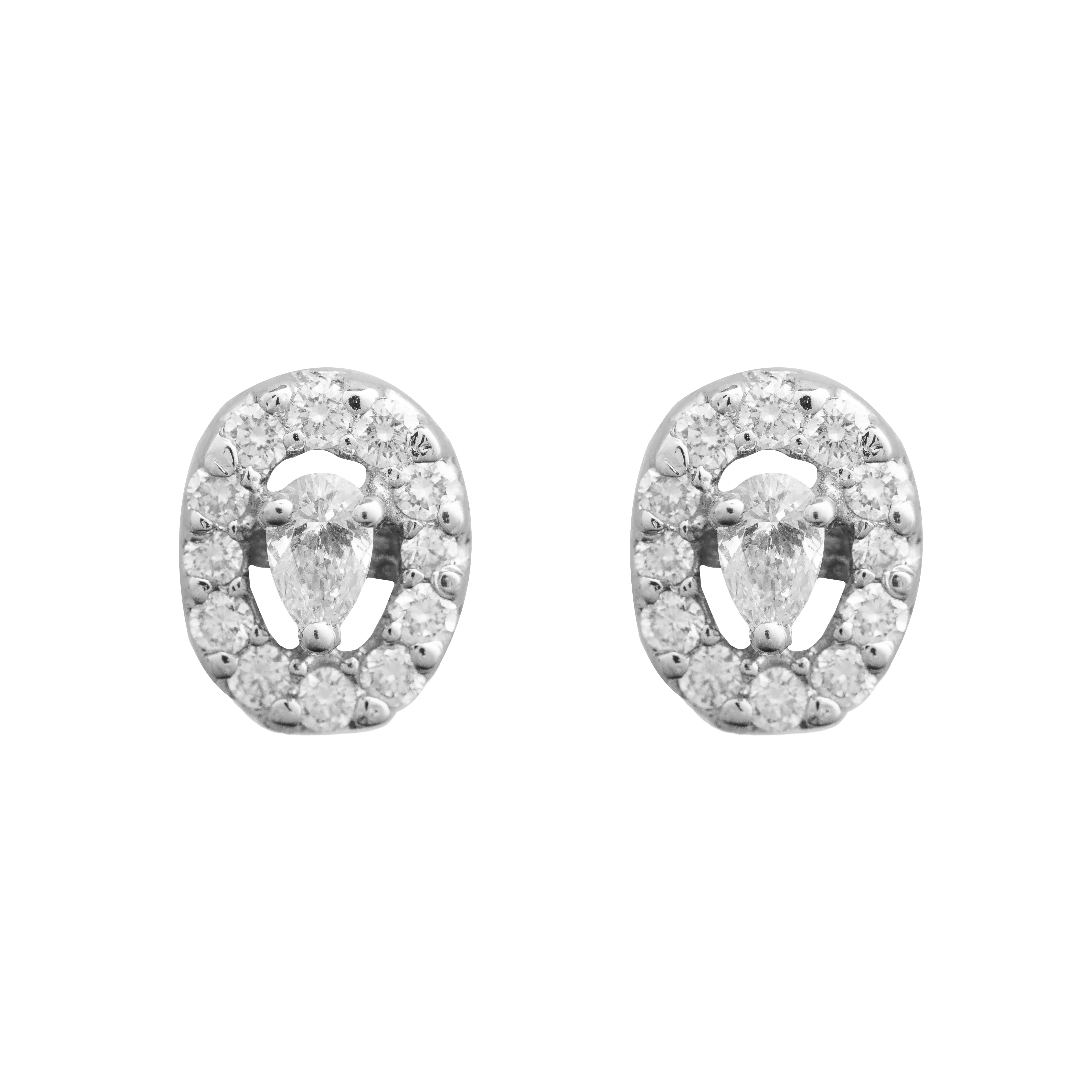 Pear Drop Diamond Studs