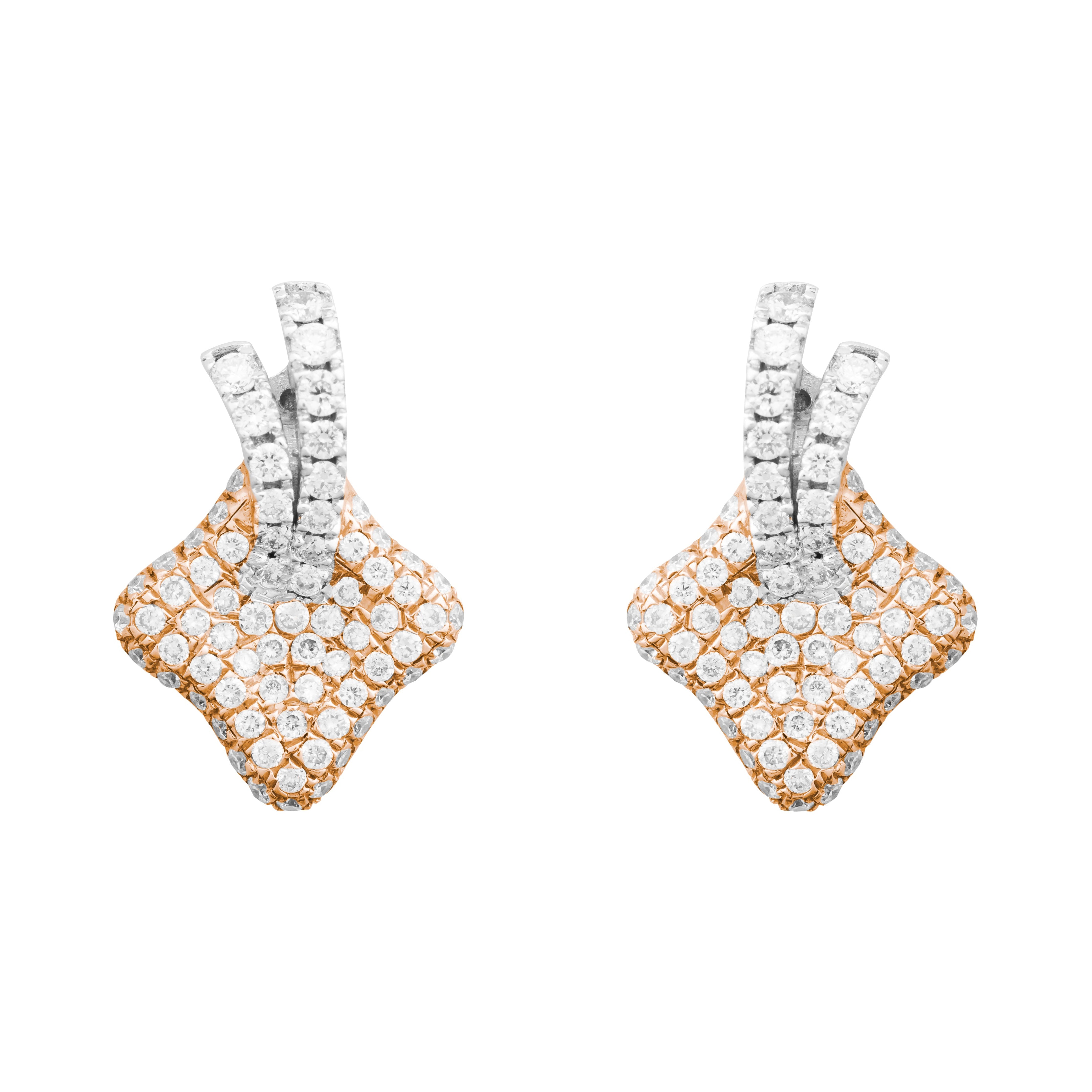 Lilly Cluster Diamond Earrings