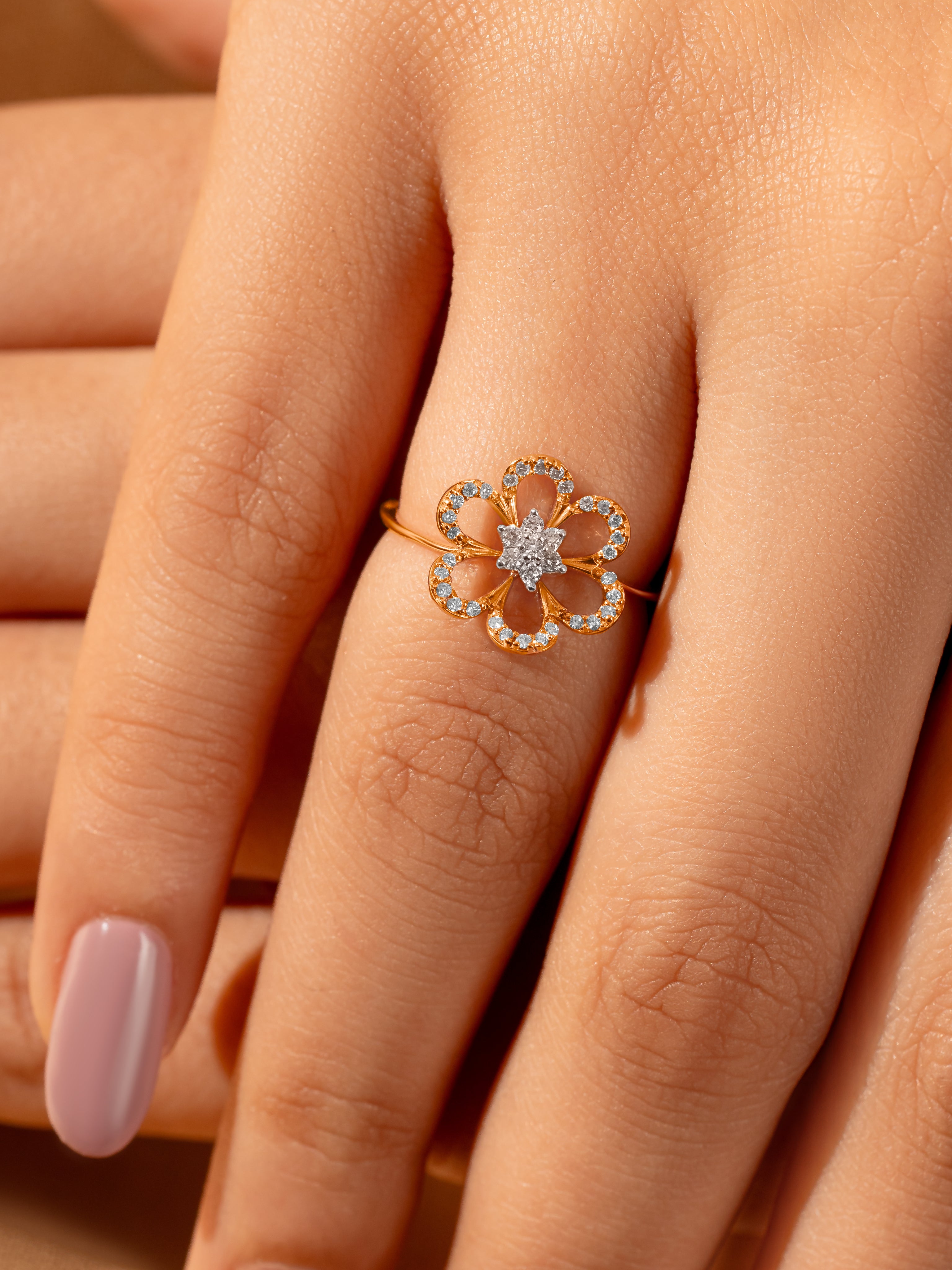 Floral Diamond Ring