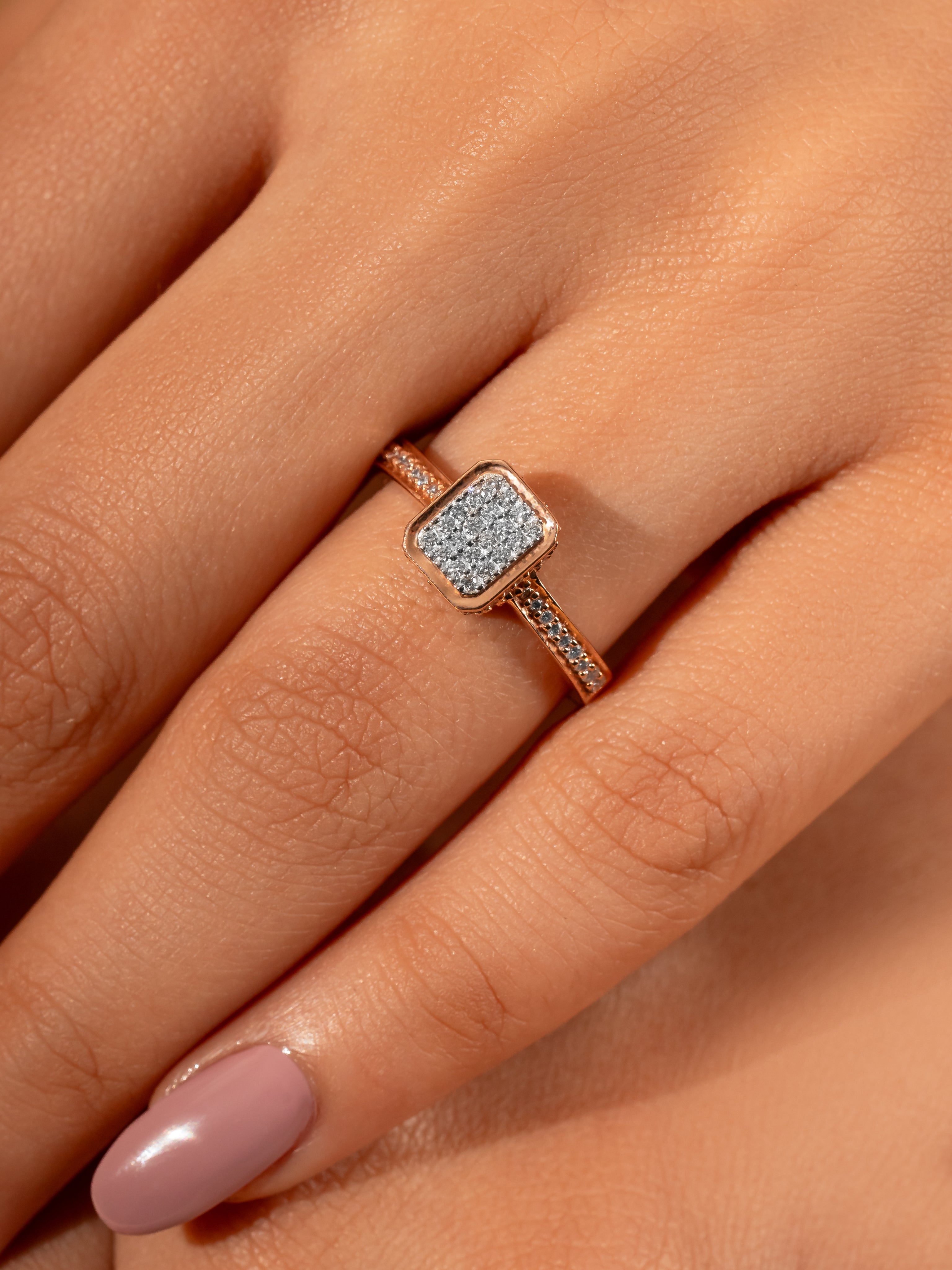 Cluster Diamond Ring