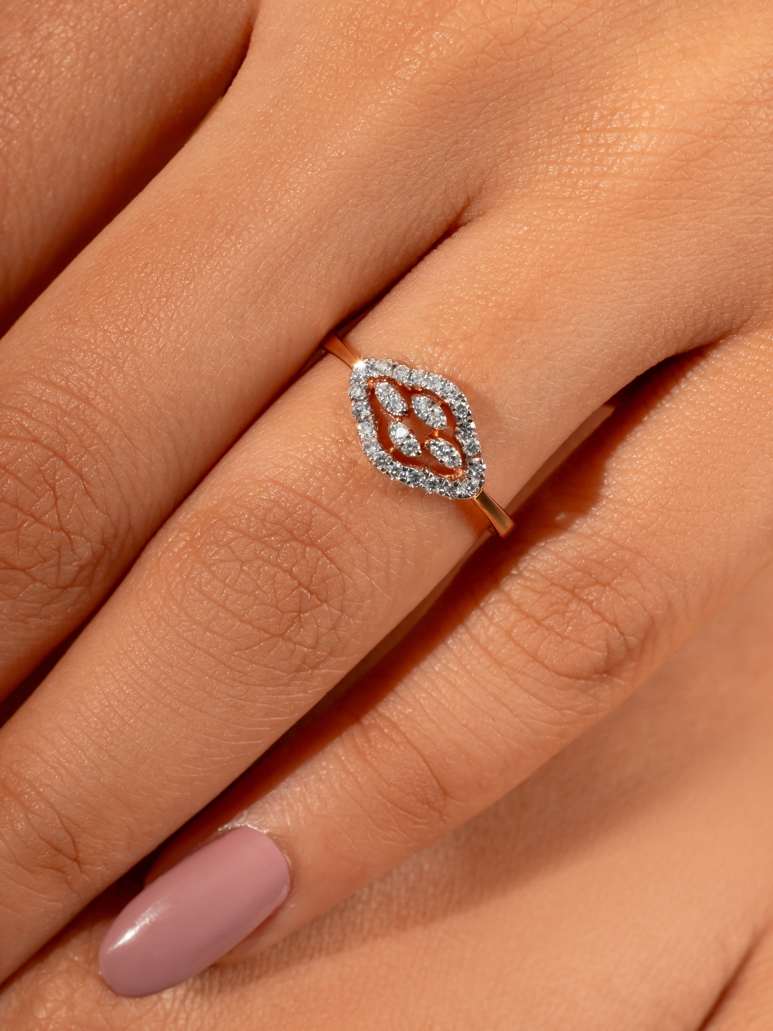 Floating Diamond Ring