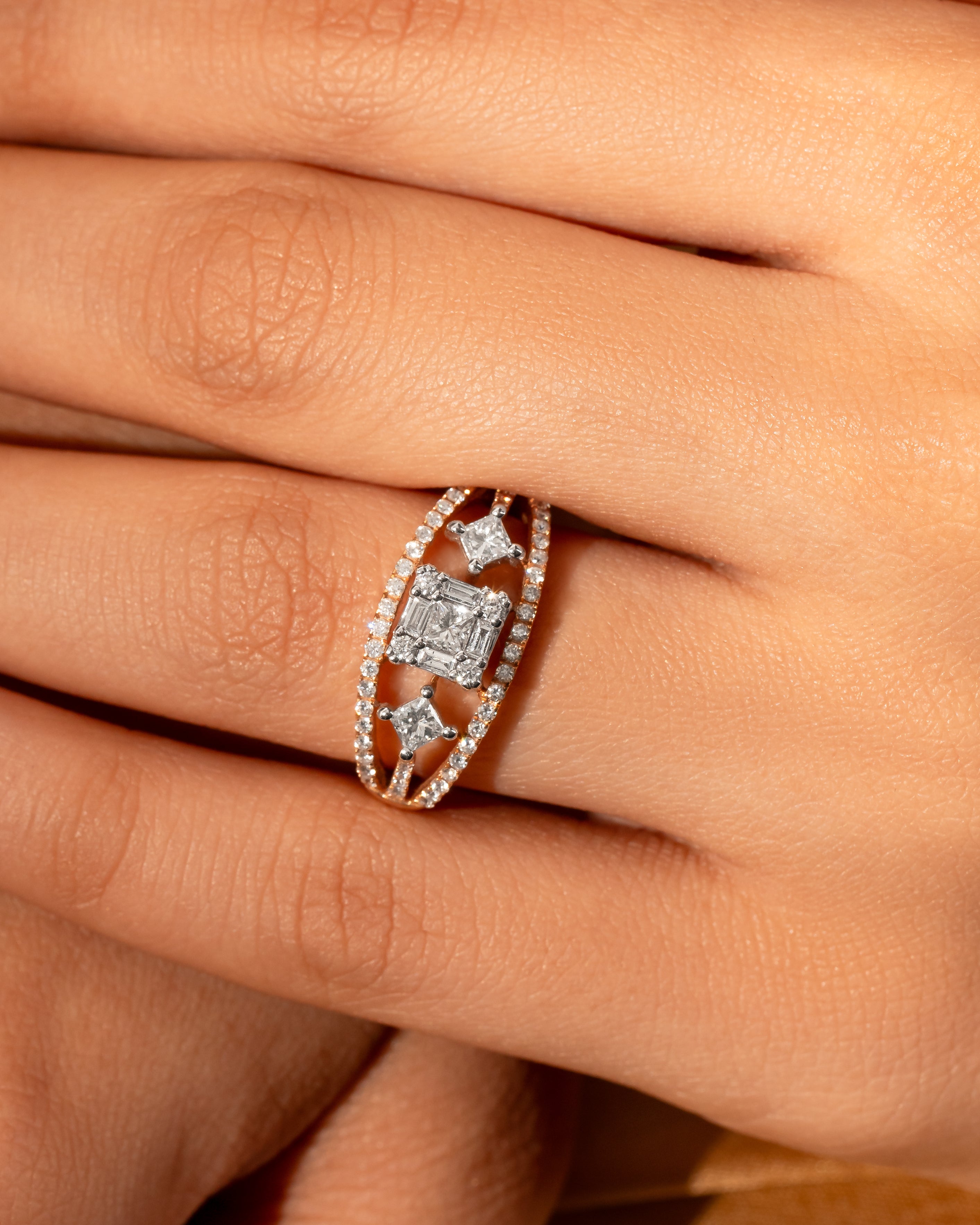 Illusion Princess Shape Ring