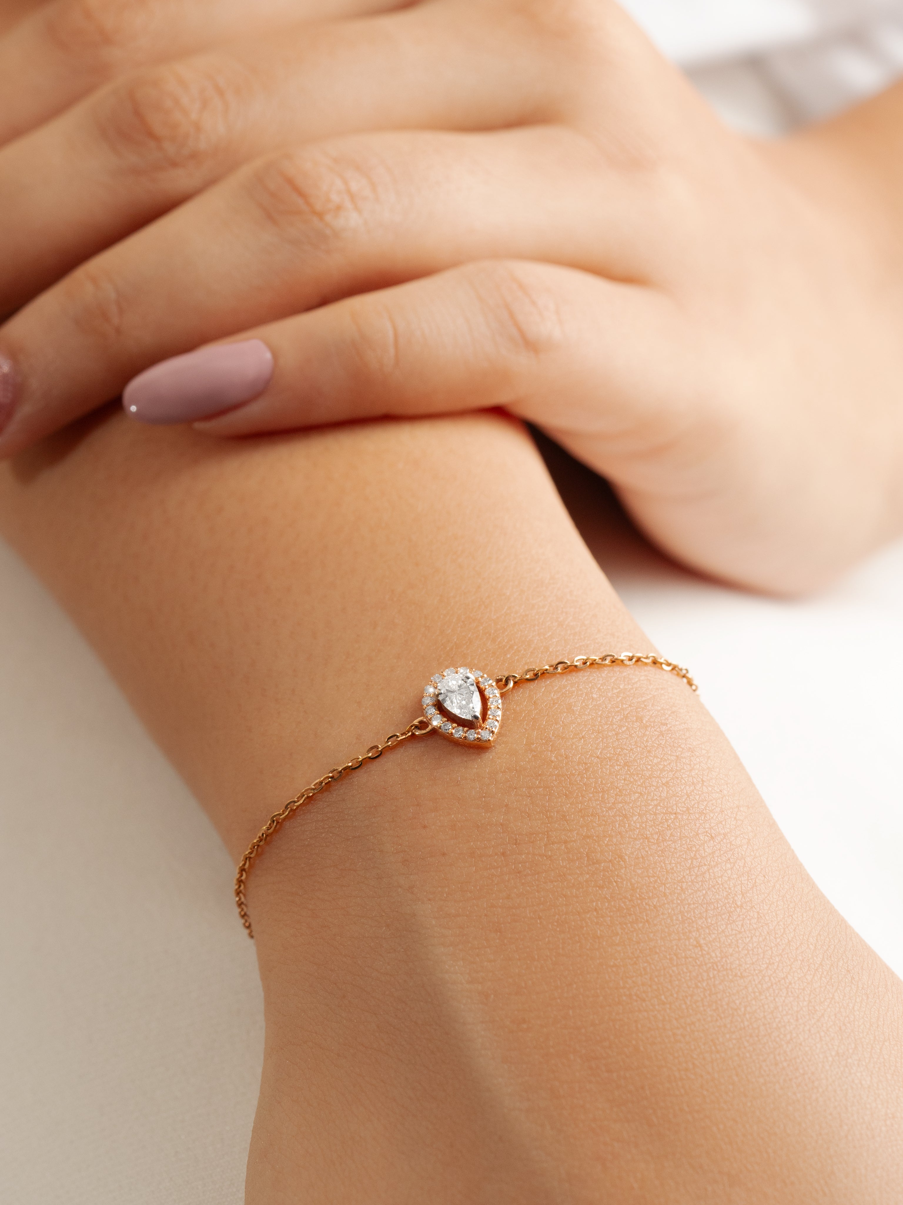 Pear Diamond Bracelet
