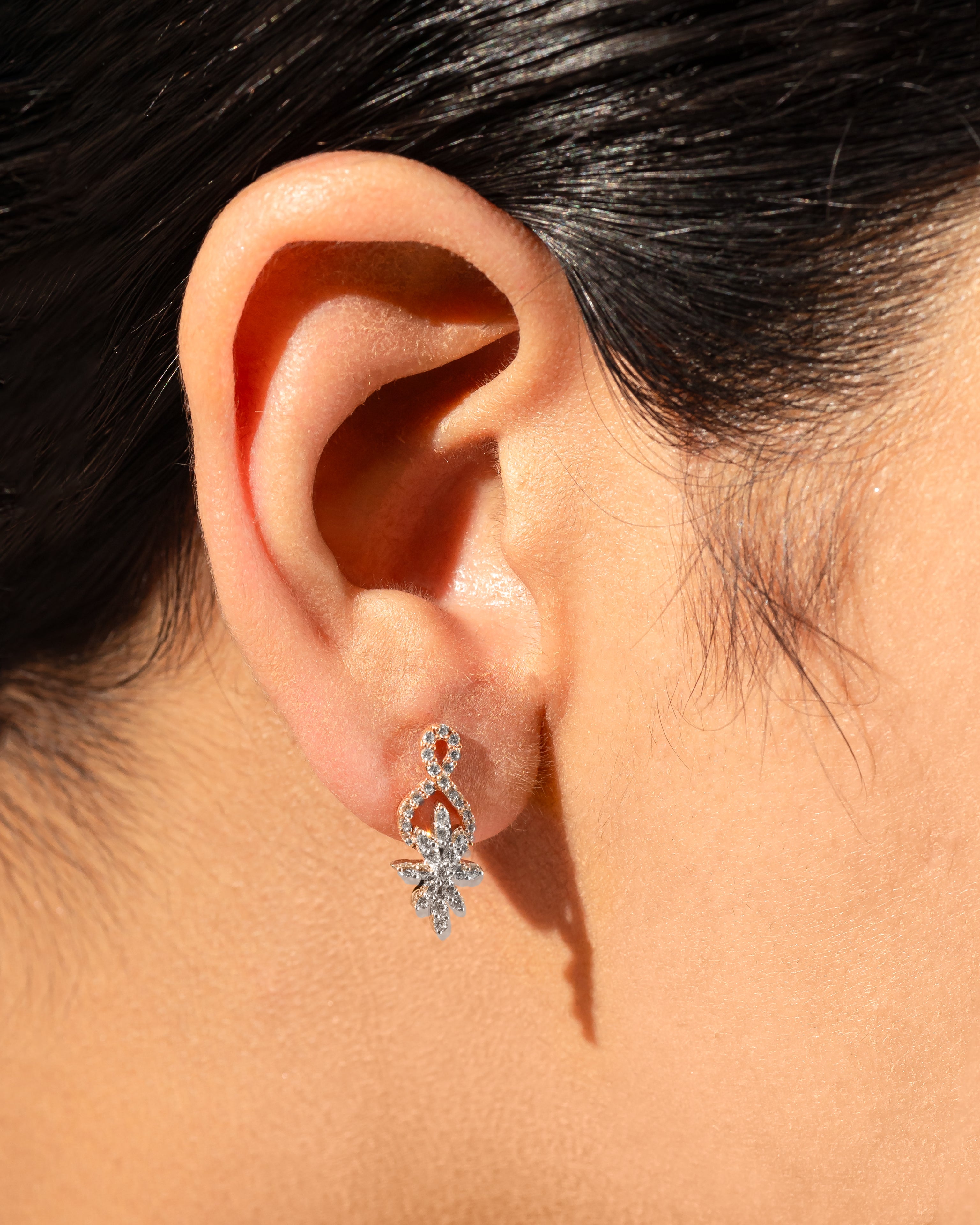 Infinity Diamond Earrings