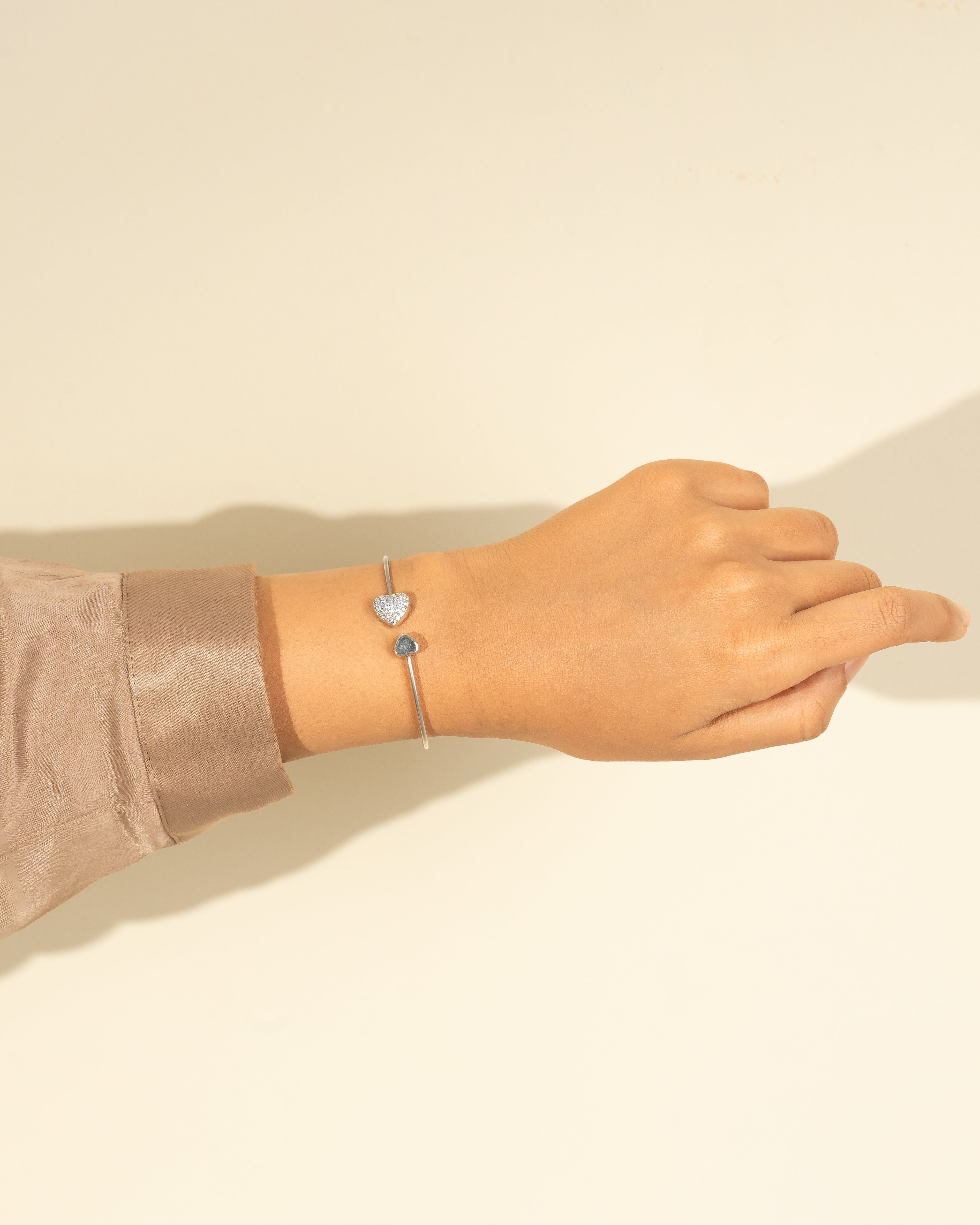 Flexible Diamond Heart Bracelet