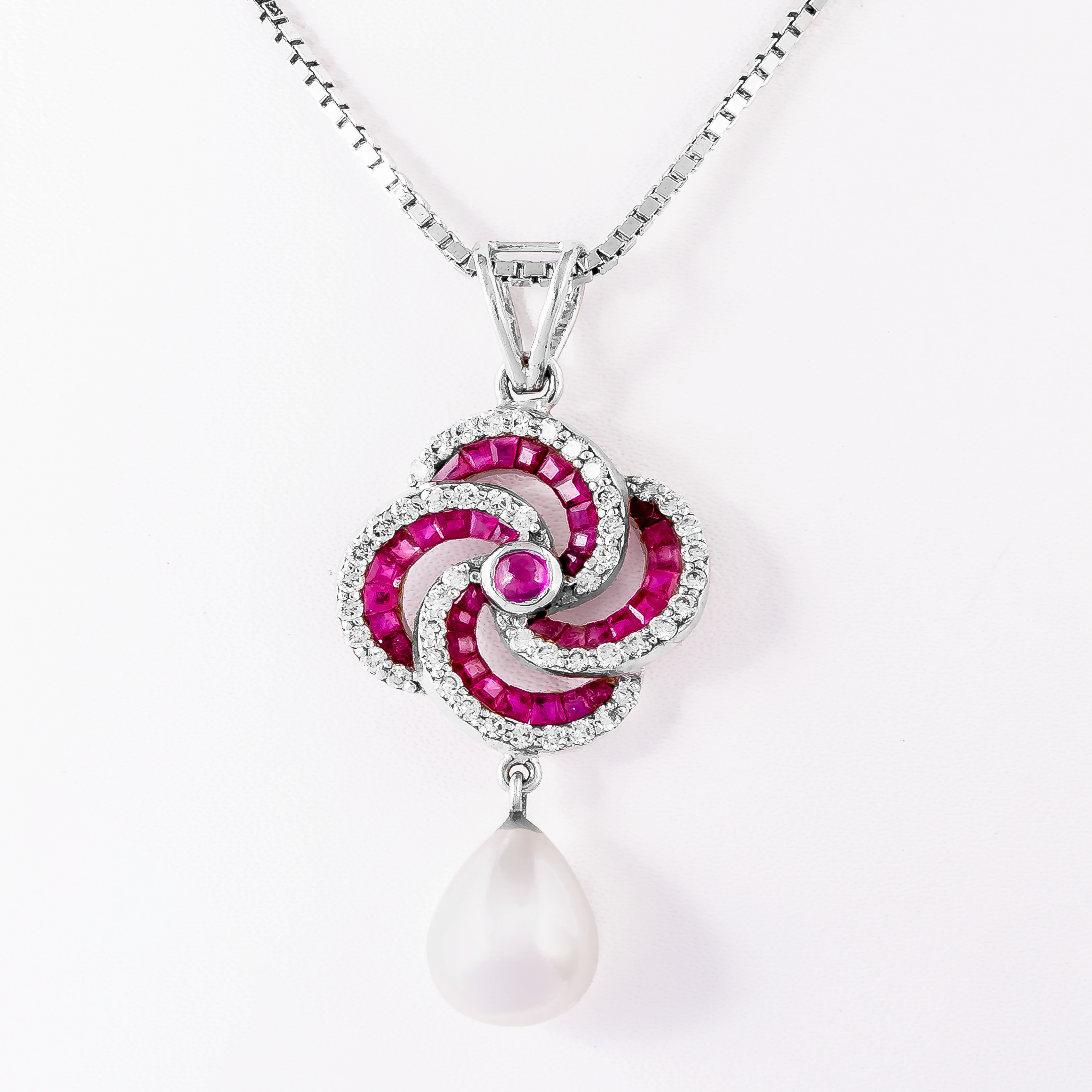 Ruby Diamond Pendant